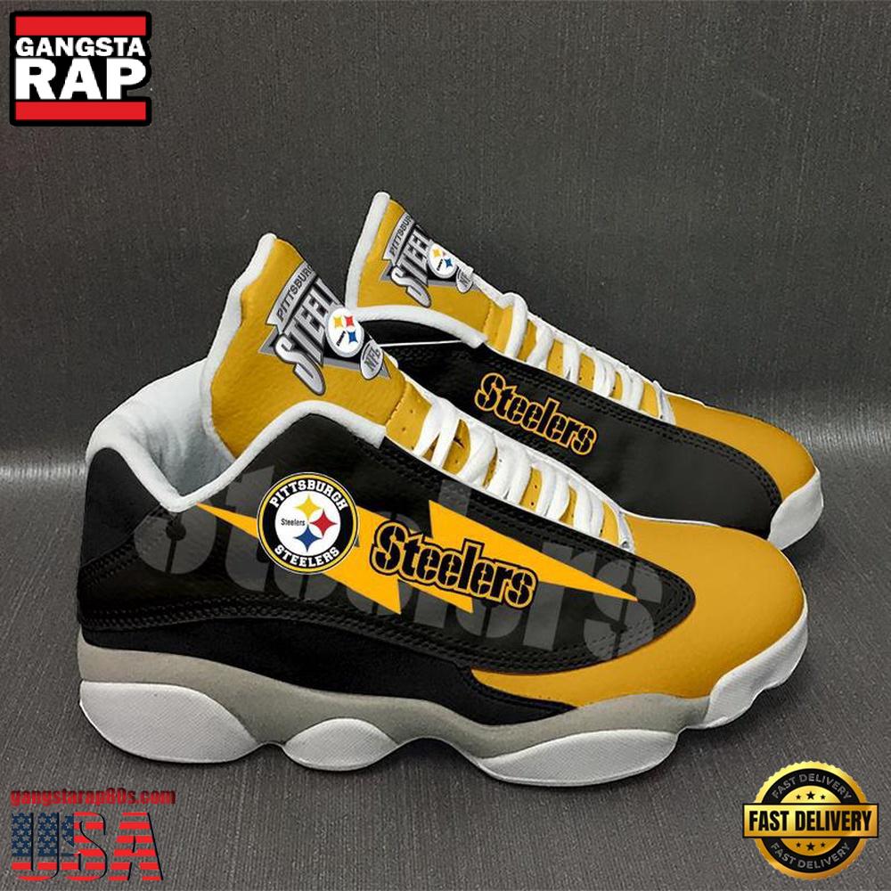 Pittsburgh Steelers NFL Ver 4 Air Jordan 13 Sneakers Shoes Pittsburgh Steelers NFL Ver 4 Air Jordan 13 Sneakers Shoes