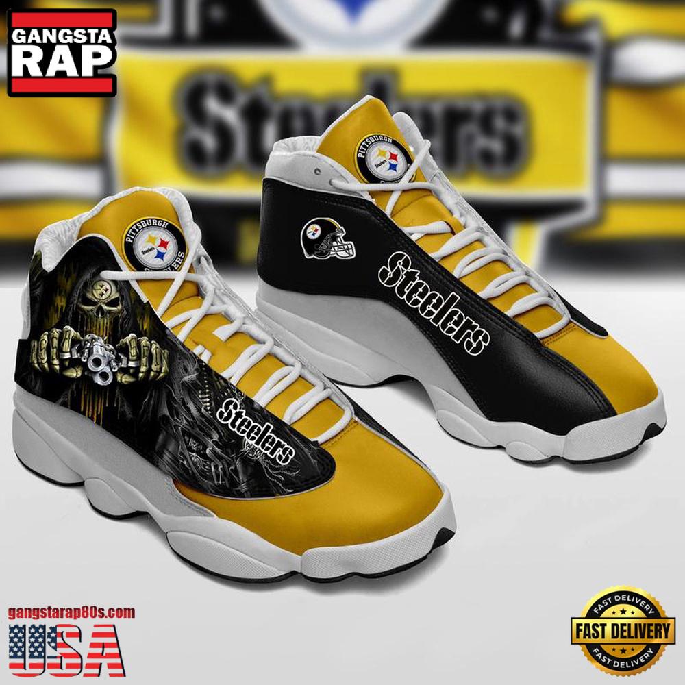 Pittsburgh Steelers NFL Ver 5 Air Jordan 13 Sneakers Shoes Pittsburgh Steelers NFL Ver 5 Air Jordan 13 Sneakers Shoes
