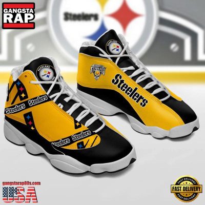 Pittsburgh Steelers NFL Ver 6 Air Jordan 13 Sneakers Shoes