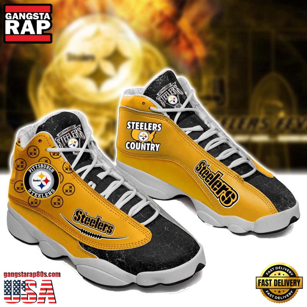 Pittsburgh Steelers NFL Ver 9 Air Jordan 13 Sneakers Shoes Pittsburgh Steelers NFL Ver 9 Air Jordan 13 Sneakers Shoes