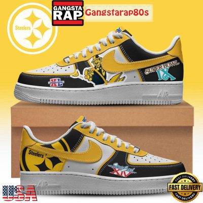 Pittsburgh Steelers Superbowl LX Memories 2026 Air Force 1 Sneakers Shoes