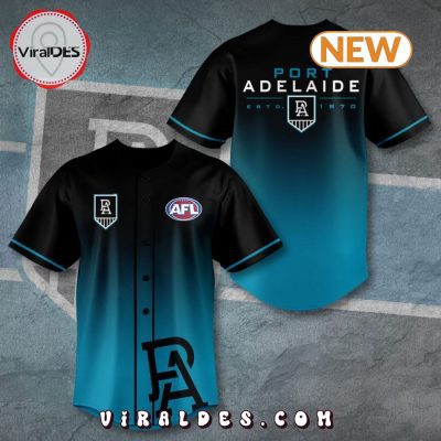 Port Adelaide AFL Gradient Baseball Jersey