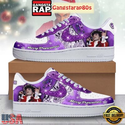 Prince Merry Christmas 2025 Air Force 1 Running Sneakers Shoes