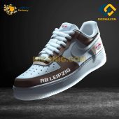 RB Leipzig Custom Shoes Brown Bundesliga Air Force 1 DICONIG FASHION