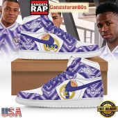 Real Madrid Royal Illusion The Purple Dynasty Air Jordan 1 Sneakers Shoes