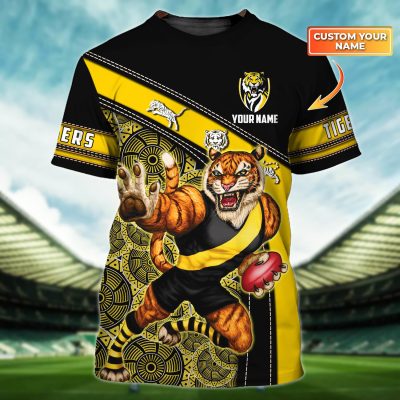 Richmond Tigers | Tigers Personalized Name 3D Tshirt Tad 01