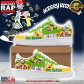 Rick And Morty Merry Christmas Limited Edition Air Force 1 Running Sneakers Shoes7110.jpg - demo10