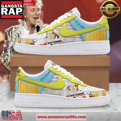 Rod Stewart Limited Edition Air Force 1 Running Sneakers Shoes