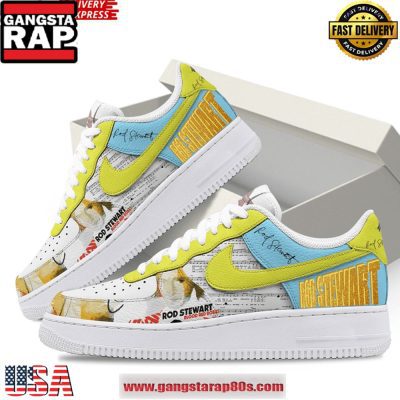 Rod Stewart Limited Edition Air Force 1 Running Sneakers Shoes