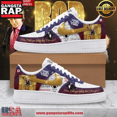Rod Stewart One Last Time Limited Edition Air Force 1 Running Sneakers Shoes