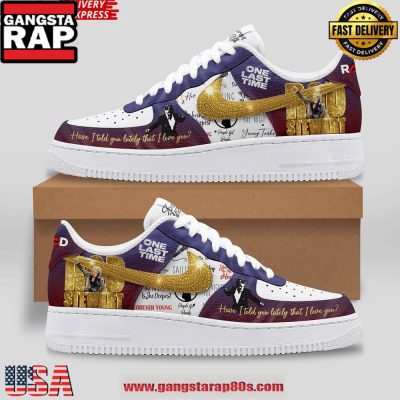 Rod Stewart One Last Time Limited Edition Air Force 1 Running Sneakers Shoes