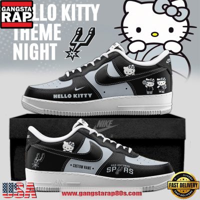 San Antonio Spurs x Hello Kitty Night 2026 Special Edition Custom Air Force 1 Sneakers Shoes