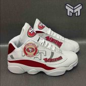 San Francisco 49ers Air Jordan 13 Nfl Go Fly Fans Sport White Black J13 Shoes 1.jpg - demo10