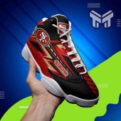 San Francisco 49ers Air Jordan 13 Nfl White Black J13 Shoes.jpg - demo10