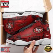 NFL San Francisco 49ers New Design Air Jordan 13 Running Sneakers Shoes For Fans
