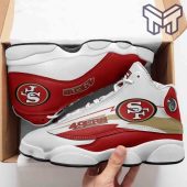 San Francisco 49ers Air Jordan 13nfl Fans Sport White Black J13 Shoes.jpg - demo10