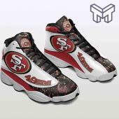 San Francisco 49ers Air Jordan 13nfl Fans Sport White Black J13 Shoes Type01 1.jpg - demo10