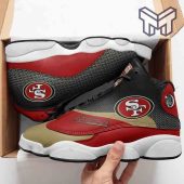 San Francisco 49ers Air Jordan 13nfl Fans Sport White Black J13 Shoes Type05.jpg - demo10