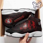 San Francisco 49ers Air Jordan 13nfl Fans Sport White Black J13 Shoes Type06.jpg - demo10