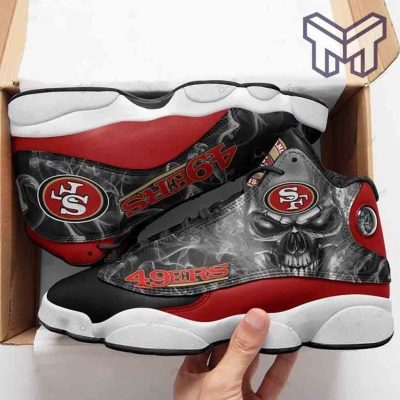 San Francisco 49Ers Air Jordan 13,Nfl Fans Sport White Black J13 Shoes Type07