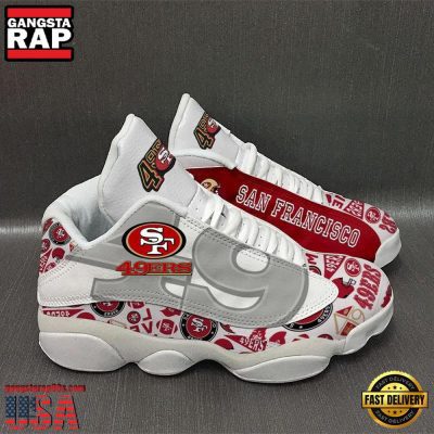 San Francisco 49Ers NFL Ver 2 Air Jordan 13 Sneakers Shoes