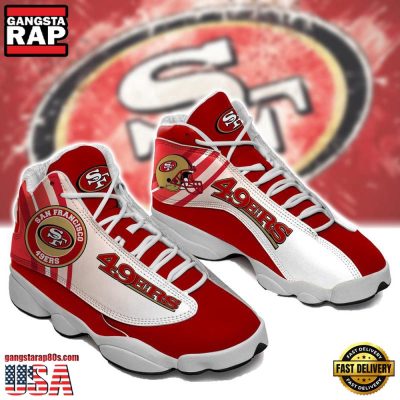 San Francisco 49Ers NFL Ver 3 Air Jordan 13 Sneakers Shoes