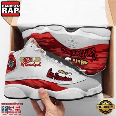 San Francisco 49Ers NFL Ver 8 Air Jordan 13 Sneakers Shoes
