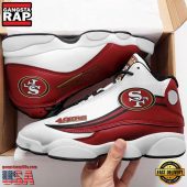 NFL San Francisco 49ers Team New Design Air Jordan 13 Running Sneakers Shoes