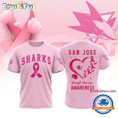 San Jose Sharks 2025 NHL Pink Breast Cancer Awareness All Over Print Shirt