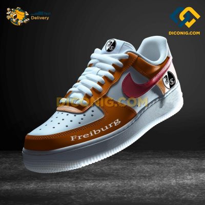 SC Freiburg Custom Shoes Orange Bundesliga Air Force 1 DICONIG FASHION