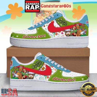 Scooby Doo Merry Christmas 2025 Air Force 1 Running Sneakers Shoes