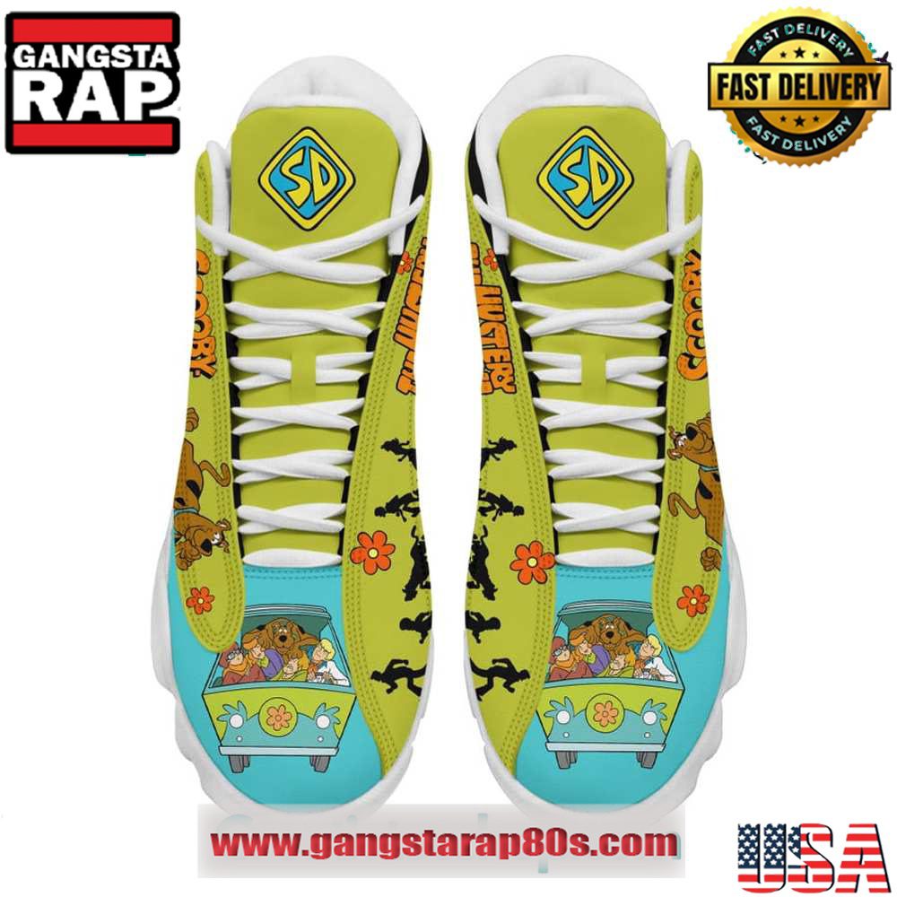 Scooby Doo The Mystery Machine Air Jordan 13 Sneakers Shoess Scooby Doo The Mystery Machine Air Jordan 13 Sneakers Shoess