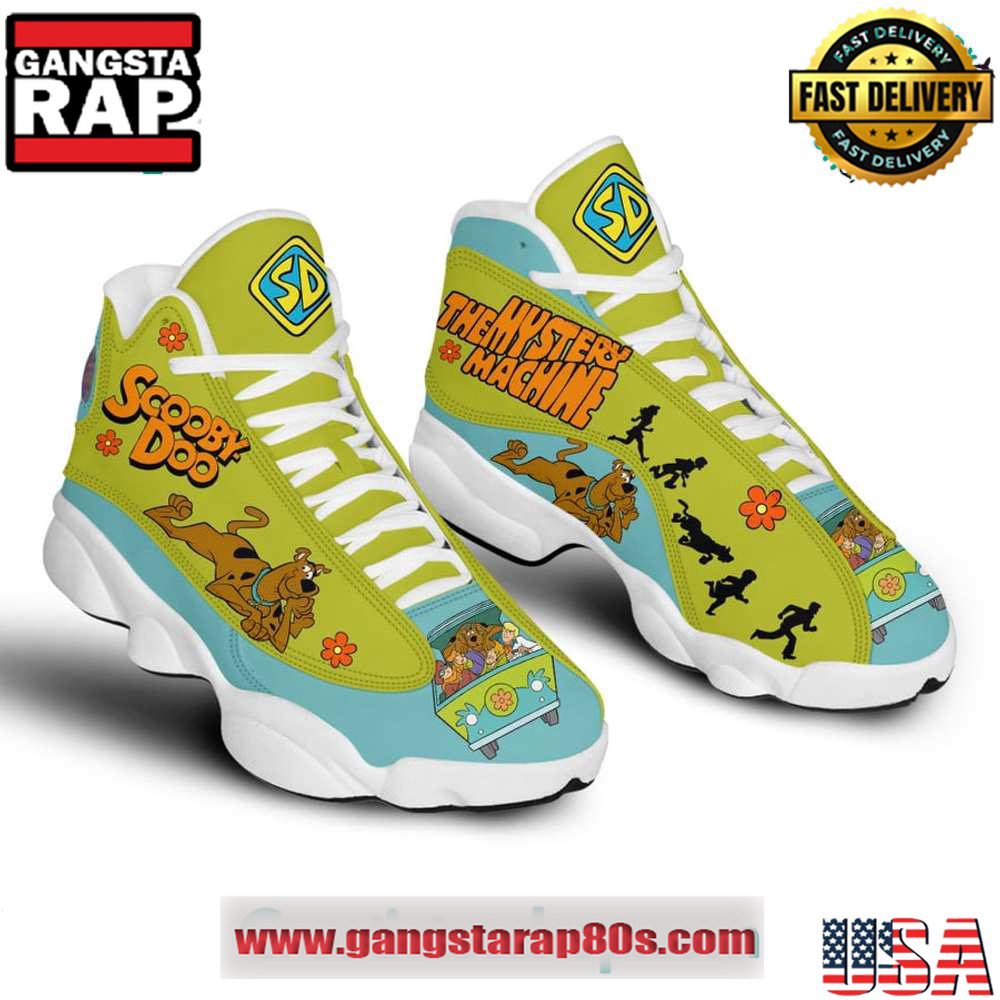 Scooby Doo The Mystery Machine Air Jordan 13 Sneakers Shoess Scooby Doo The Mystery Machine Air Jordan 13 Sneakers Shoess