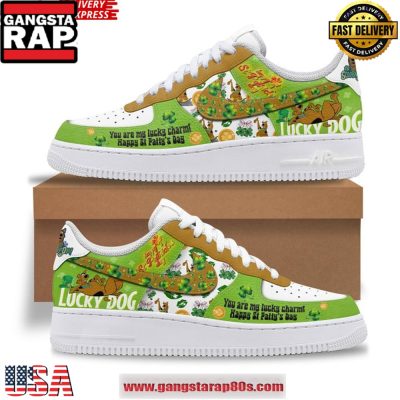 Scooby-Doo Happy St. Patrick?s Day Special Air Force 1 Running Sneakers Shoes