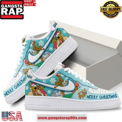 Scooby-Doo Merry Christmas Limited Edition Air Force 1 Sneakers Shoes
