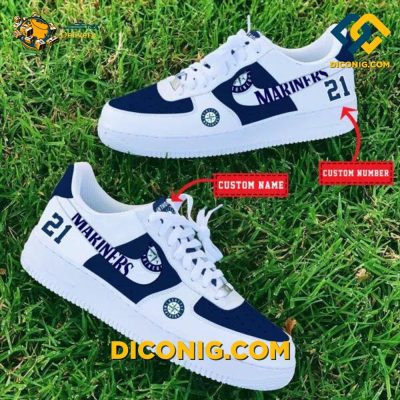 Seattle Mariners Custom Shoes MLB Air Force 1 DICONIG FASHION