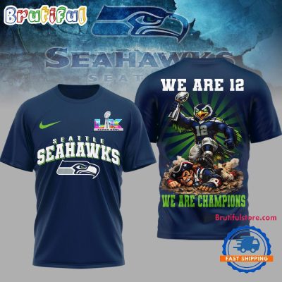 Seattle Seahawks NFL 2026 Super Bowl We Are Champions 3D Shirt