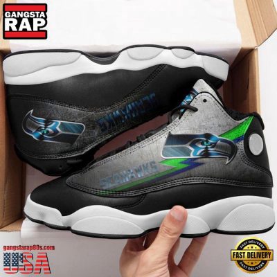 NFL Seattle Seahawks New Design Air Jordan 13 Running Sneakers Shoes