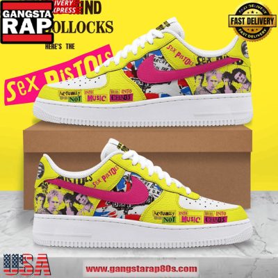 Sex Pistols Rockband Limited Edition Air Force 1 Running Sneakers Shoes