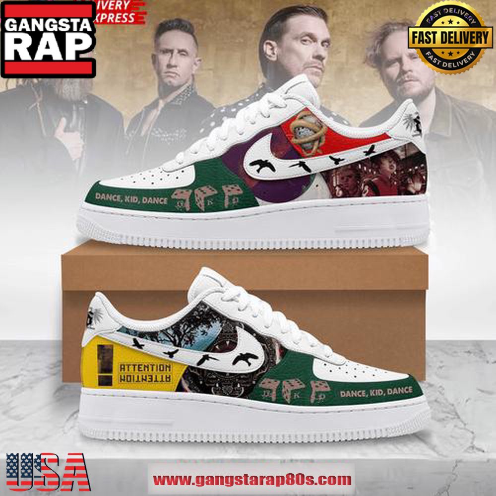 Shinedown Attention Limited Edidtion Air Force 1 Sneakers Shoes Shinedown Attention Limited Edidtion Air Force 1 Sneakers Shoes