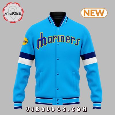 Special Seattle Mariners Team Blue Baseball Jacket
