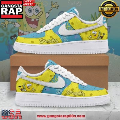 SpongeBob SquarePants Special Edition Air Force 1 Sneakers Shoes