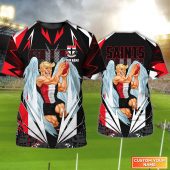 St Kilda Saints | Saints Personalized Name 3D Tshirt Tad 02