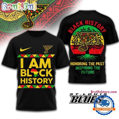 St. Louis Blues 2026 NHL Black History Limited Edition 3D Shirt