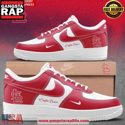 St. Louis Cardinals Custom Air Force 1 Running Sneakers Shoes
