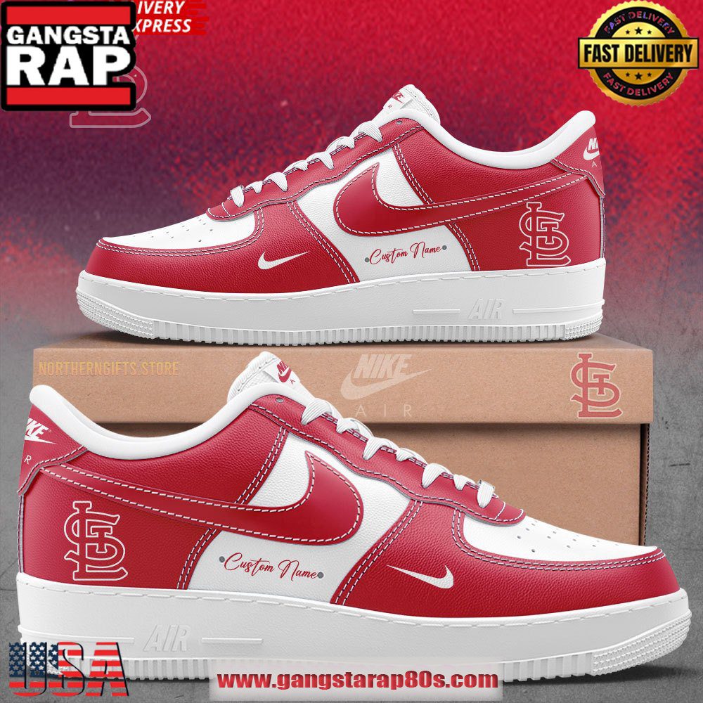 St. Louis Cardinals Custom Air Force 1 Running Sneakers Shoes St. Louis Cardinals Custom Air Force 1 Running Sneakers Shoes
