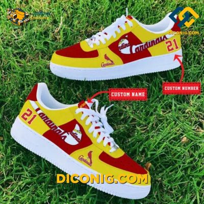 St Louis Cardinals Custom Shoes MLB Air Force 1 DICONIG FASHION