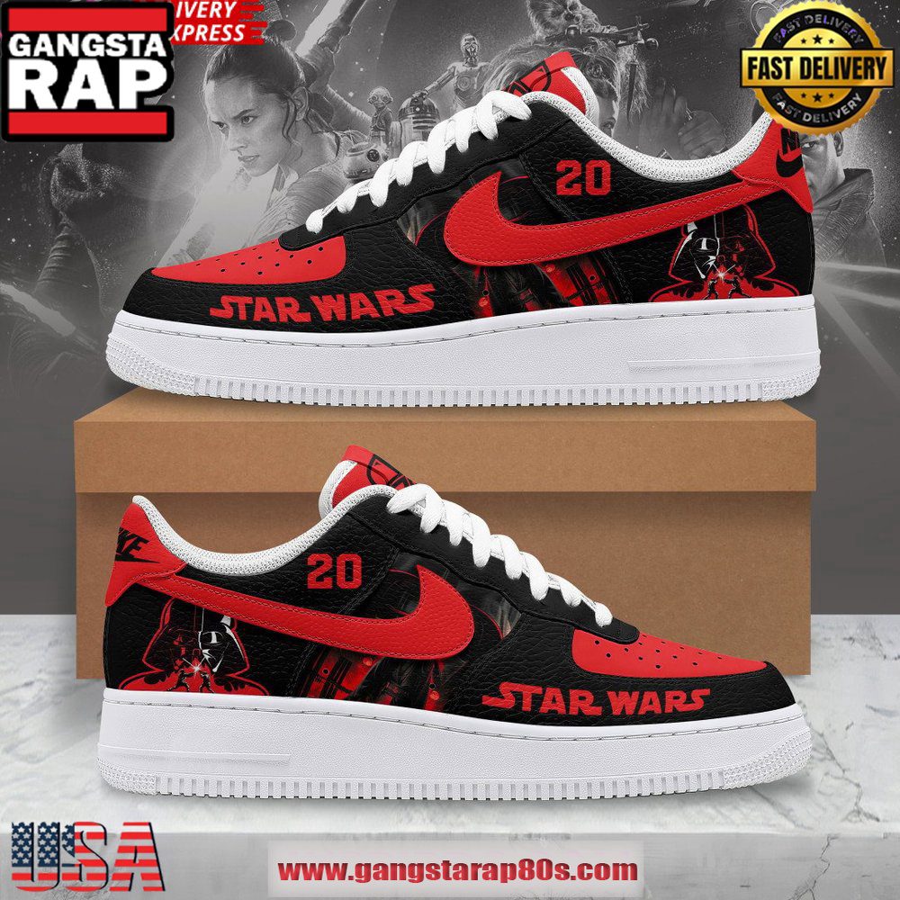 Star Wars Darth Vader Special Edition Air Force 1 Running Sneakers Shoes Star Wars Darth Vader Special Edition Air Force 1 Running Sneakers Shoes