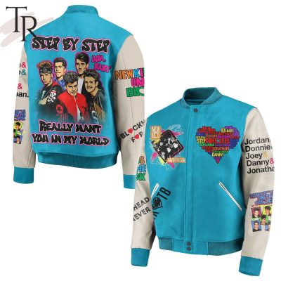 Step By Step Really Want You In My World NKOTB Baseball Jacket
