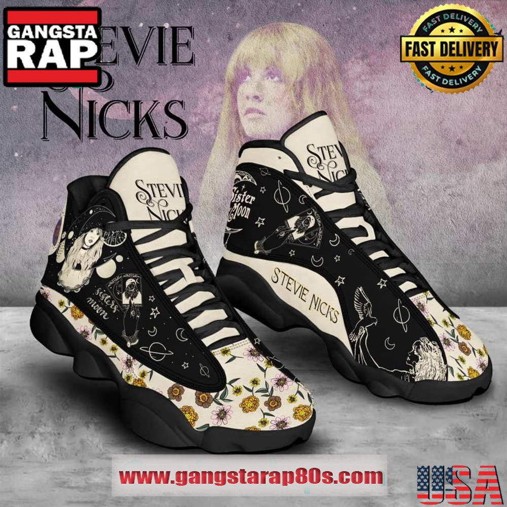 Stevie Nicks Flower Air Jordan 13 Sneakers Shoes Stevie Nicks Flower Air Jordan 13 Sneakers Shoes